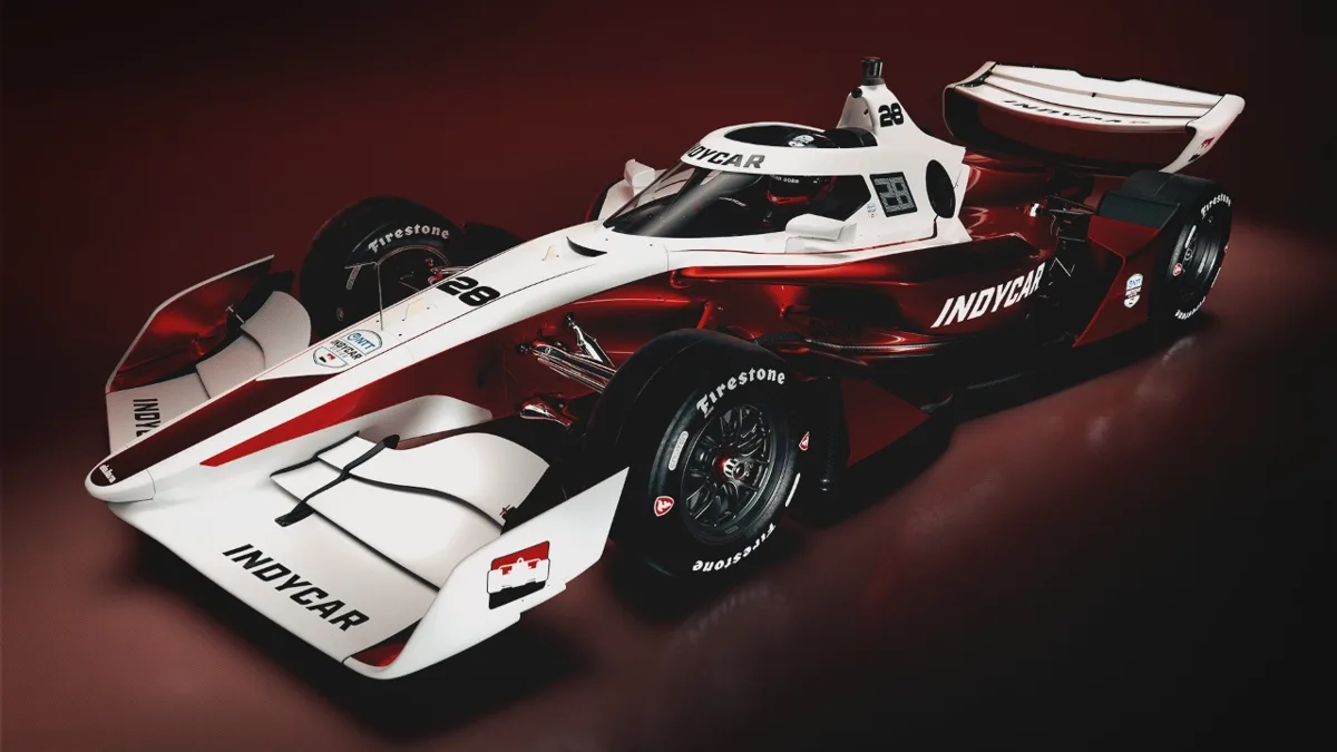 インディカー、2028年投入の新型『IR-28』発表！ ダラーラ製次世代マシンが実現する高速＆安全進化
