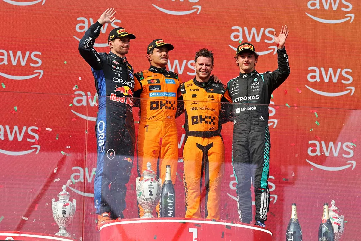 王者ノリス、今季初優勝！ハンガリーGPでフェルスタッペンに15秒差の圧勝