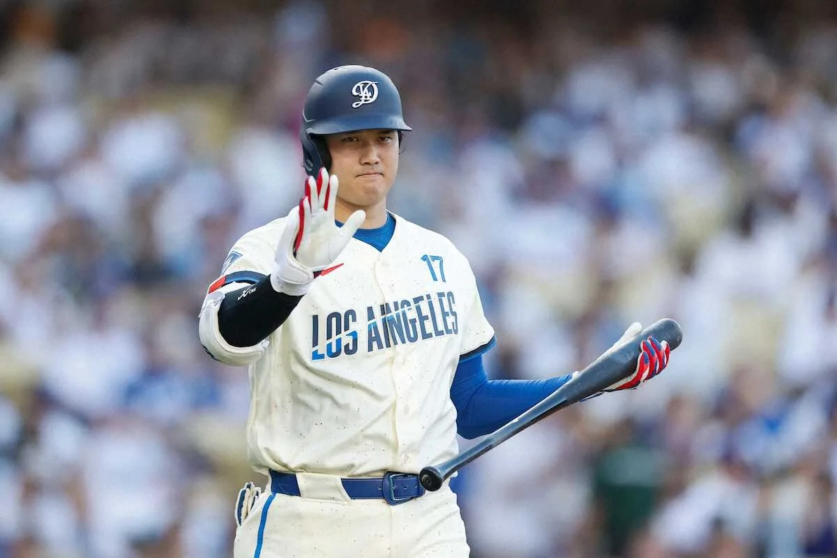 大谷翔平5試合連続安打！直近10戦で5度目の敬遠…ロバーツ監督も悔しさ